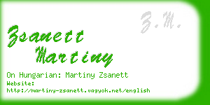 zsanett martiny business card